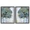 Stupell Industries Tree Impressions Abstract 2pc Floater Framed Canvas Wall Art Set Design by Nan